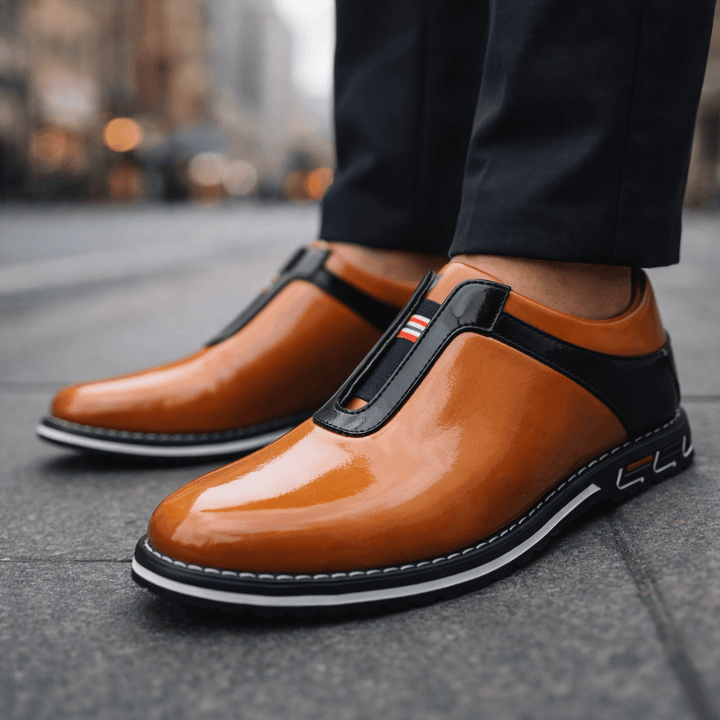 Nerone Leather Slip-Ons