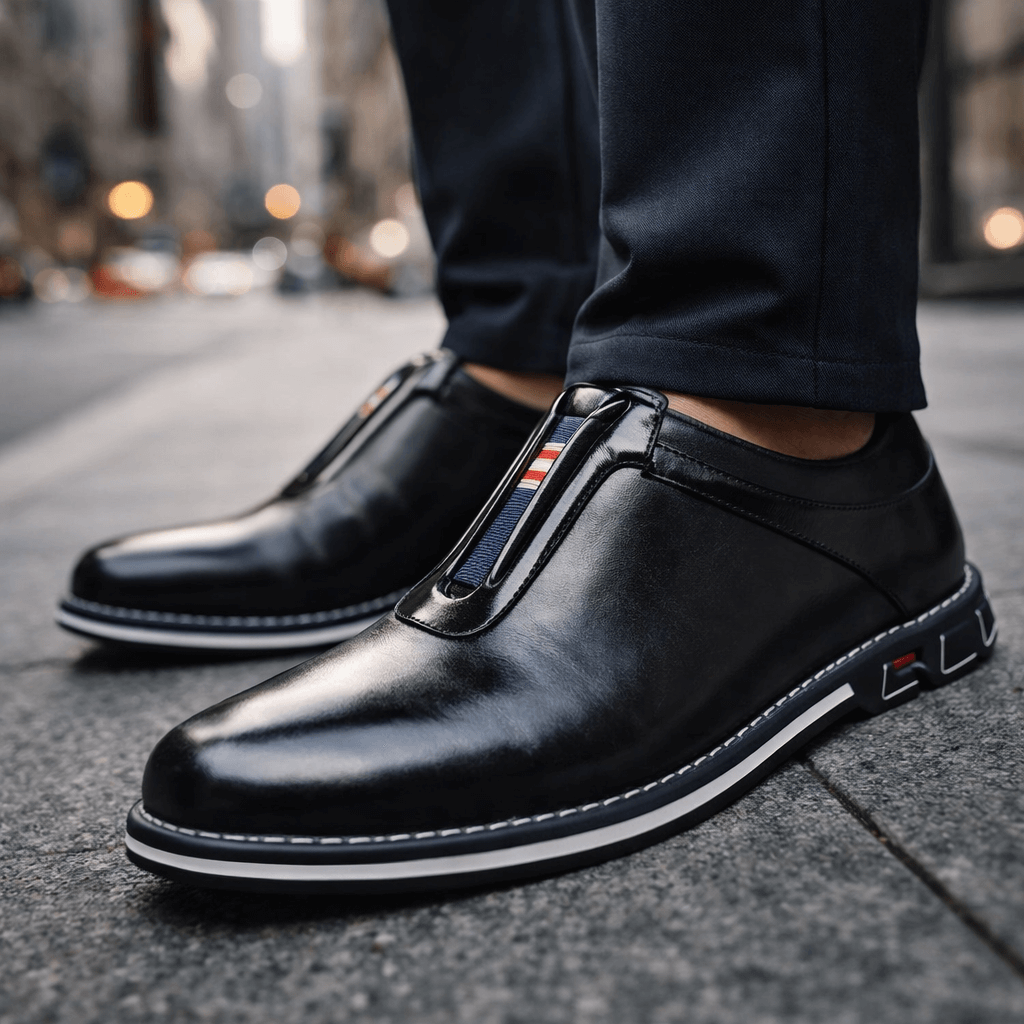 Nerone Leather Slip-Ons