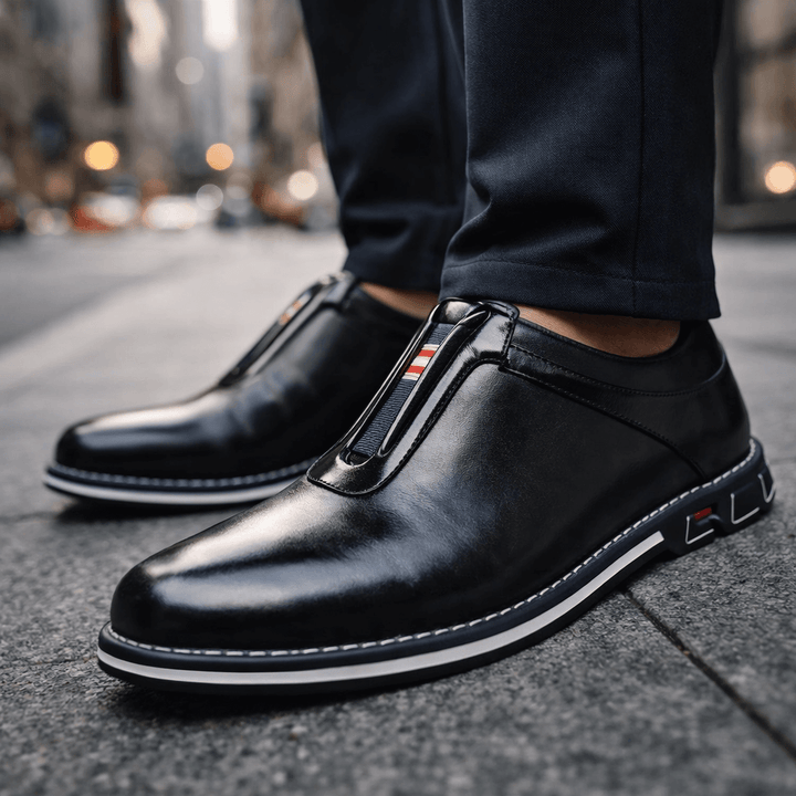 Nerone Leather Slip-Ons