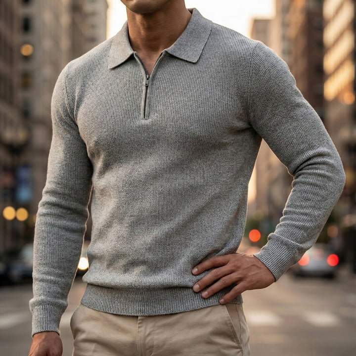 Marcus Quarter Zip Sweater