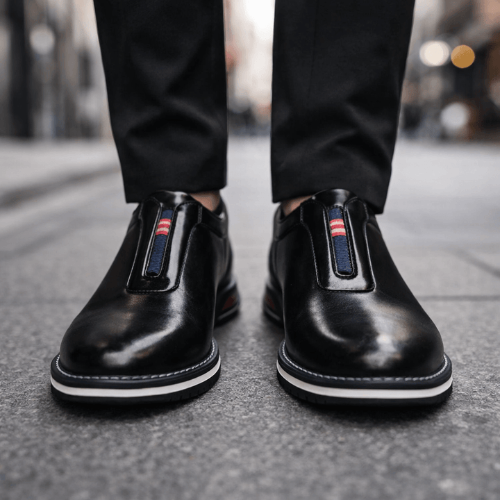 Nerone Leather Slip-Ons