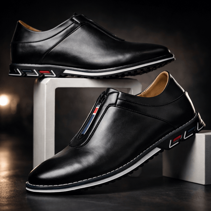 Nerone Leather Slip-Ons