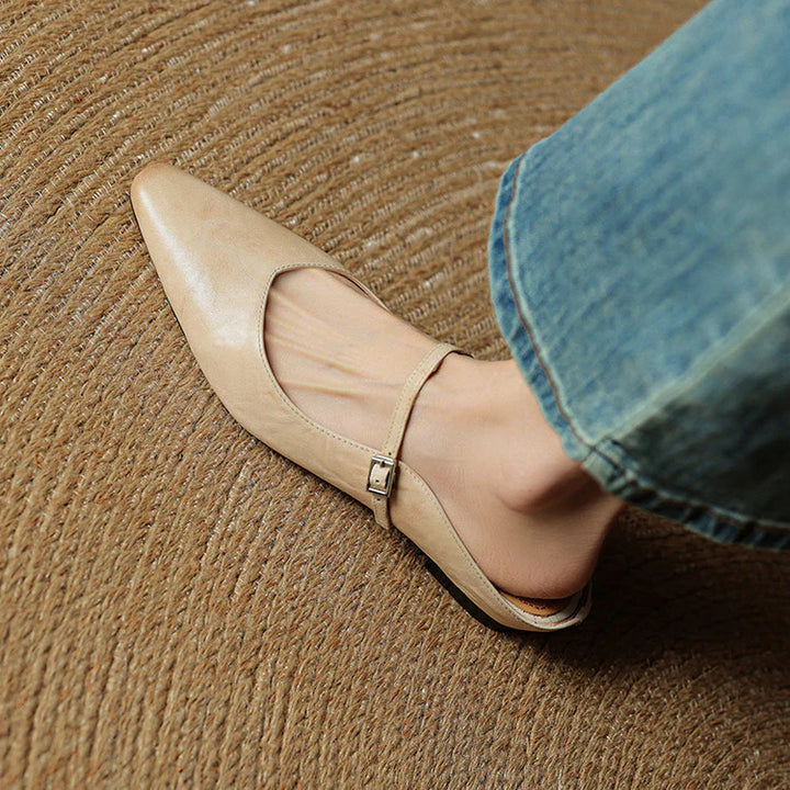 Noa Genuine Leather Mules