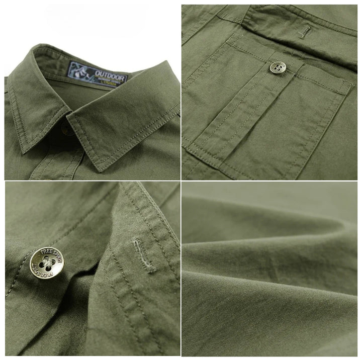 Bravark Cotton Shirt - Redwood Main