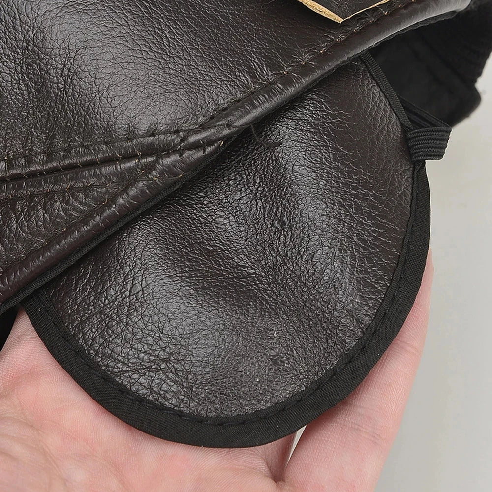 Ironvale Leather Cap - Redwood Main