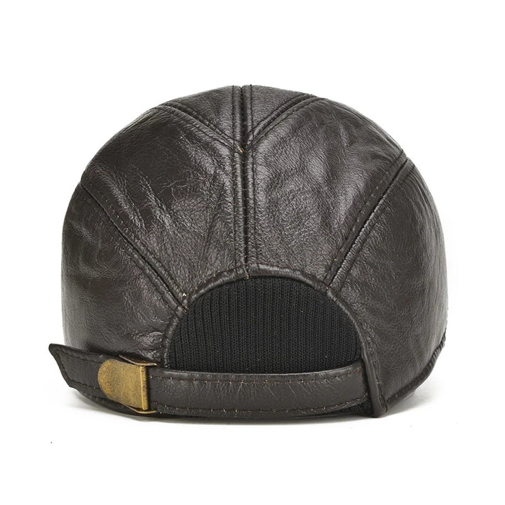 Ironvale Leather Cap - Redwood Main