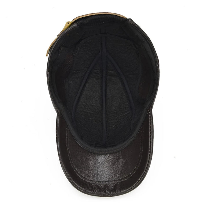 Ironvale Leather Cap - Redwood Main