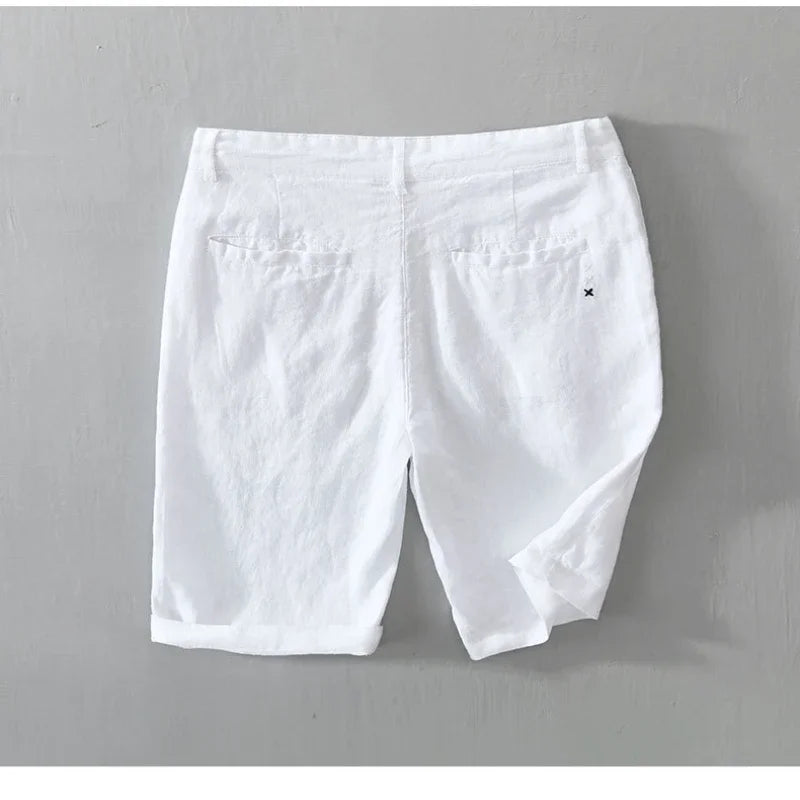 Coastline Linen Shorts - Redwood Main