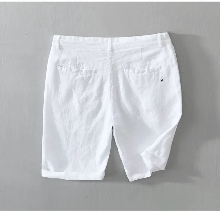 Coastline Linen Shorts - Redwood Main