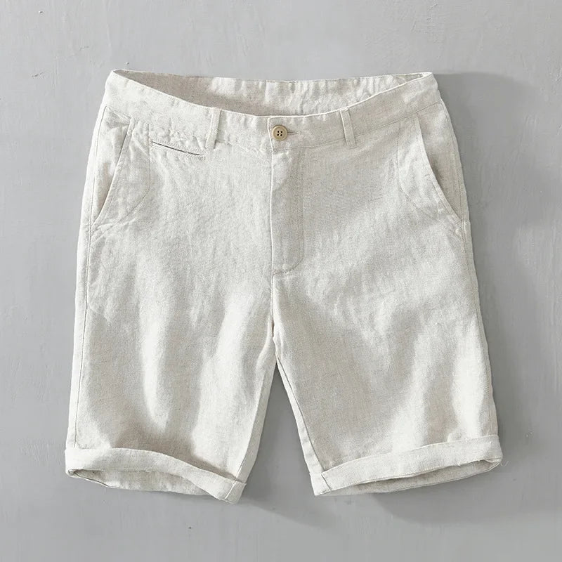 Coastline Linen Shorts - Redwood Main