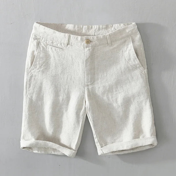 Coastline Linen Shorts - Redwood Main