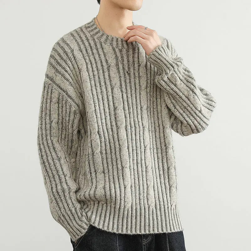 Vertical Comfort Sweater - Redwood Main