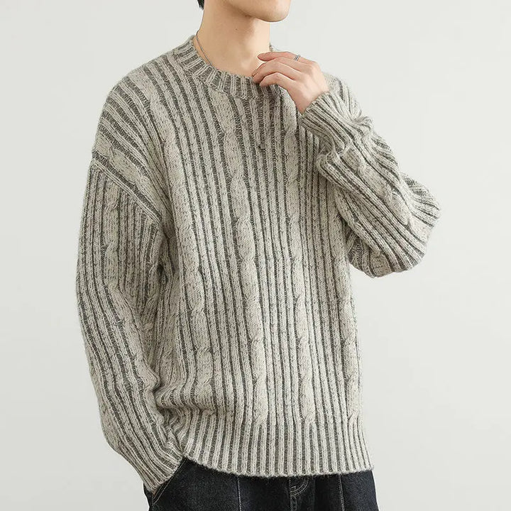 Vertical Comfort Sweater - Redwood Main