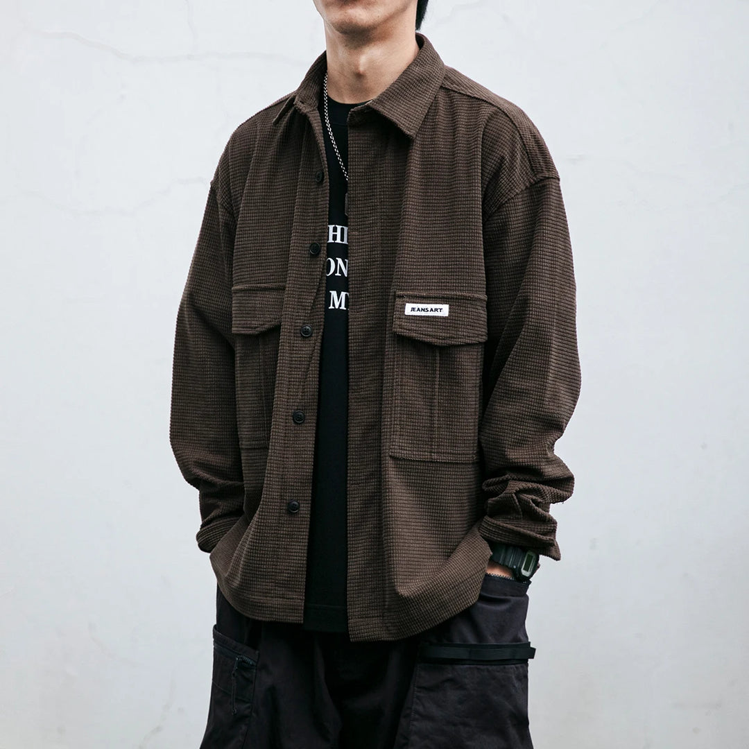 Outlander Waffle Shirt - Redwood Main