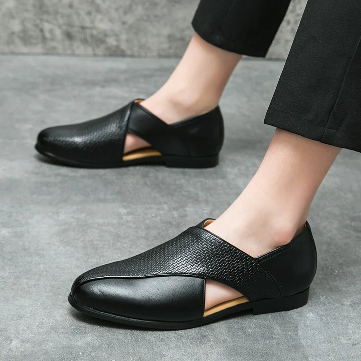 Silvano Genuine Leather Loafers - Redwood Main