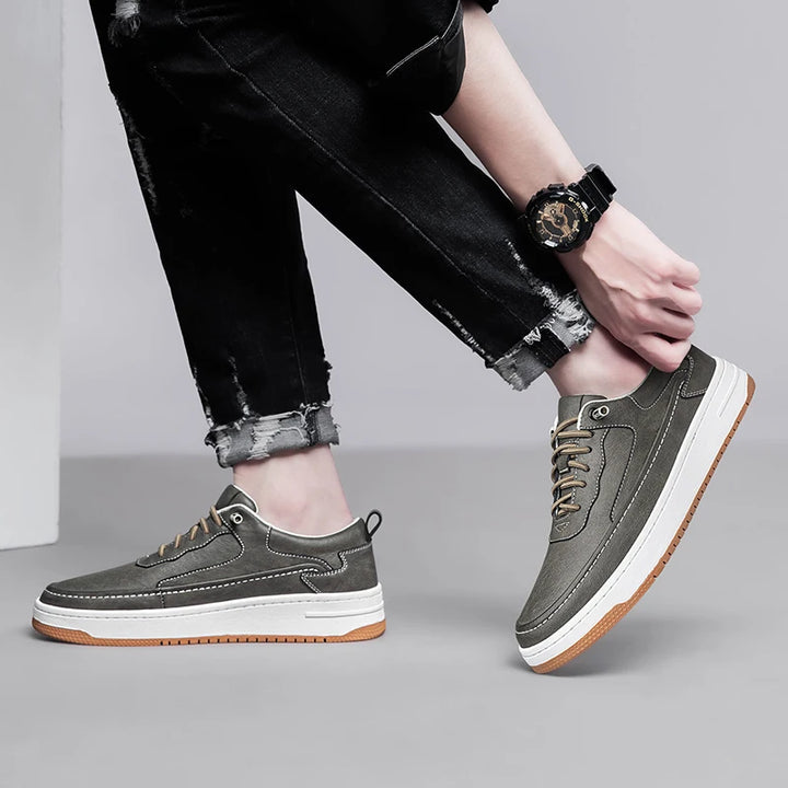 Cooper One Leather Shoes - Redwood Main