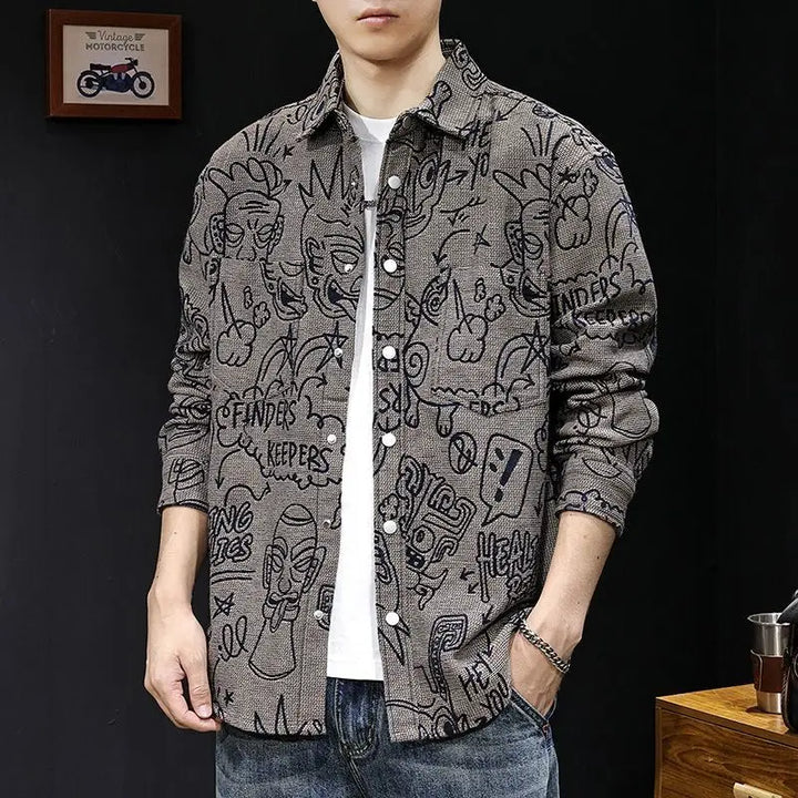 Artflow Graffiti Shirt - Redwood Main