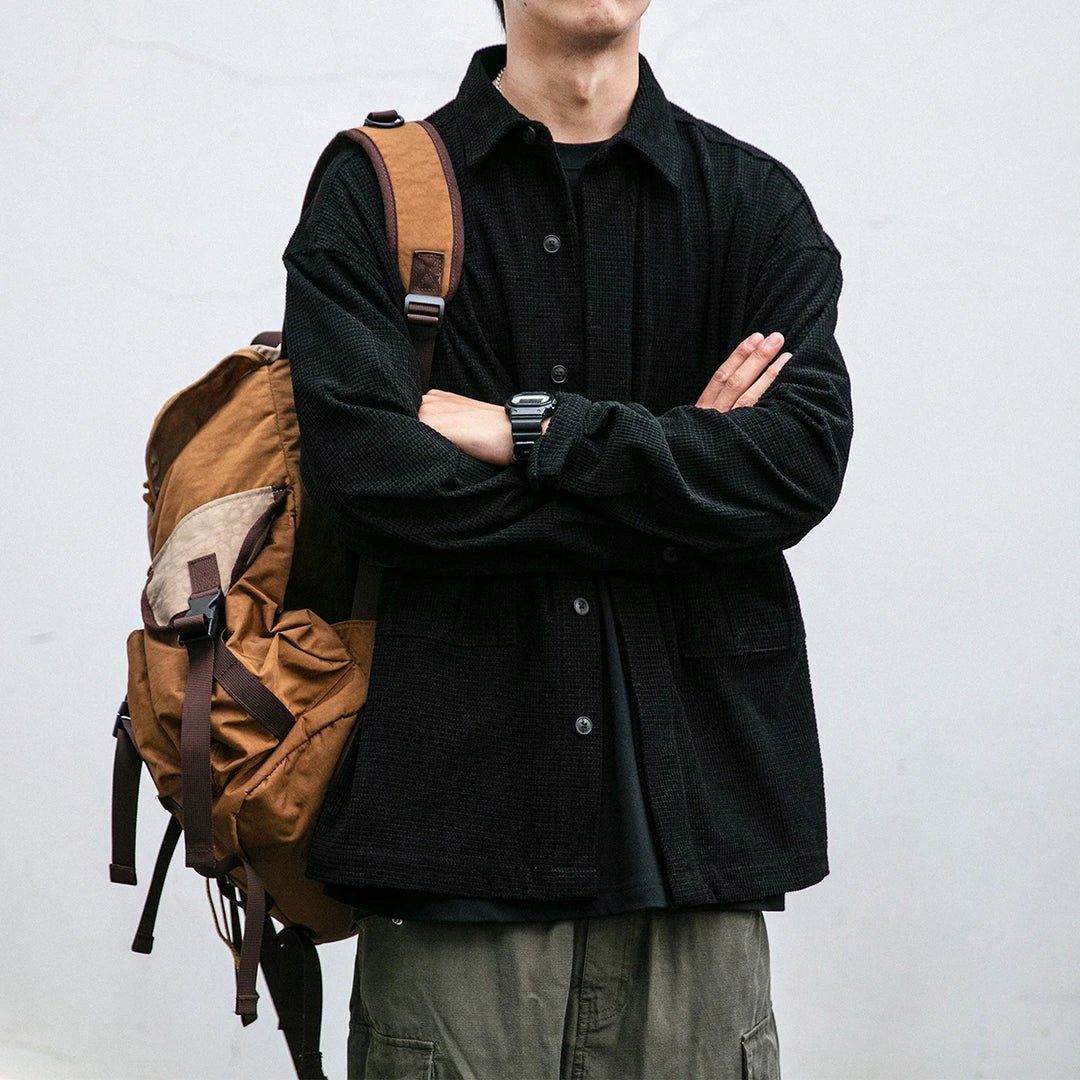Outlander Waffle Shirt - Redwood Main