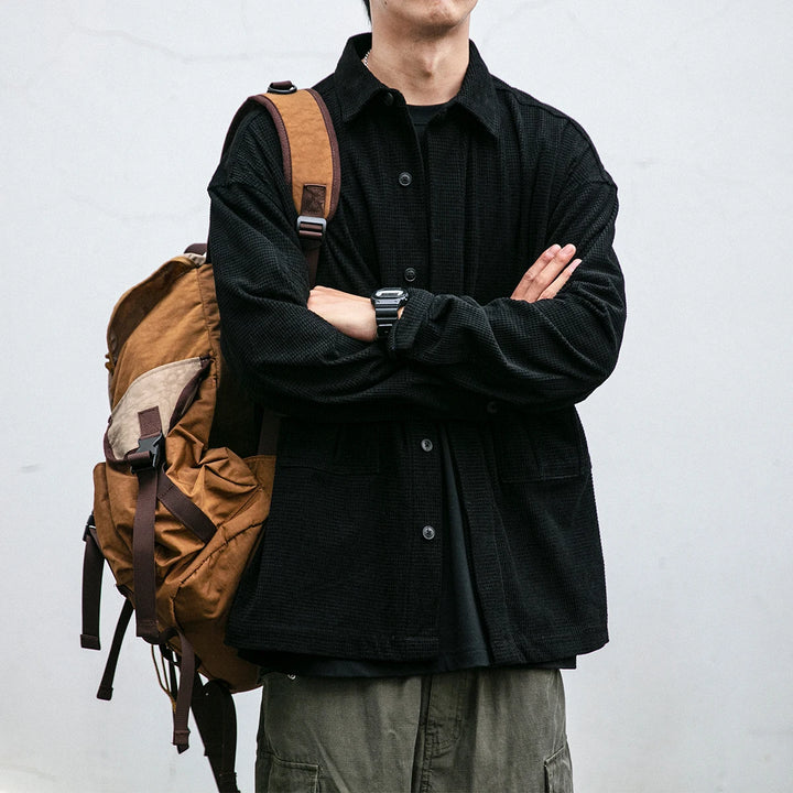 Outlander Waffle Shirt - Redwood Main
