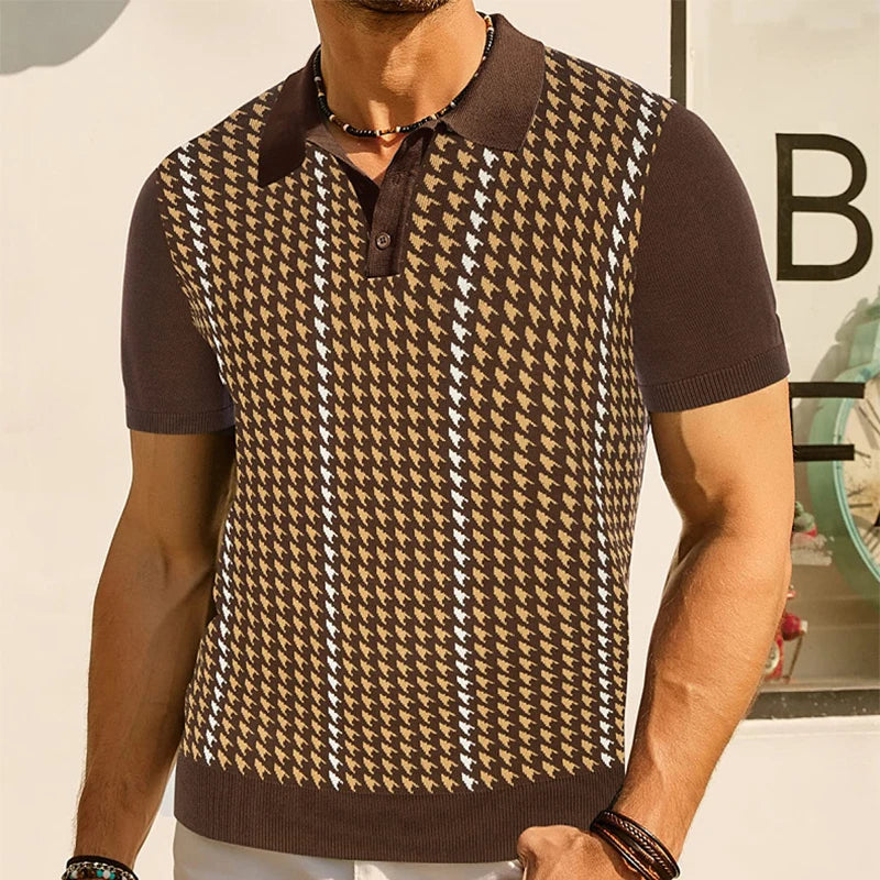 The Cromwell Vintage Polo - Redwood Main
