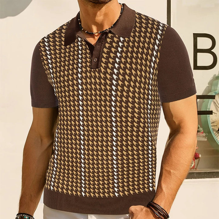 The Cromwell Vintage Polo - Redwood Main