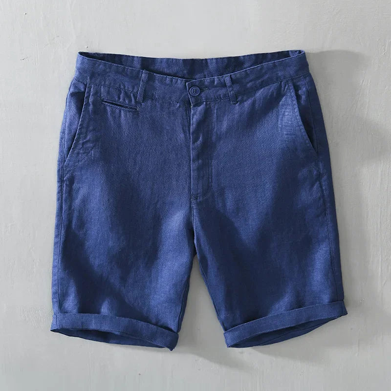Coastline Linen Shorts - Redwood Main