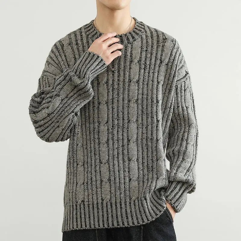 Vertical Comfort Sweater - Redwood Main