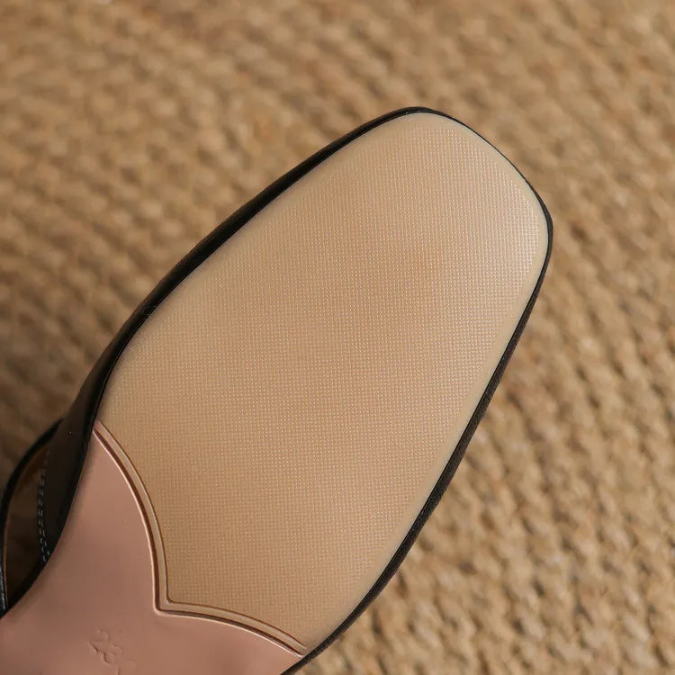 Delora Genuine Leather Mules