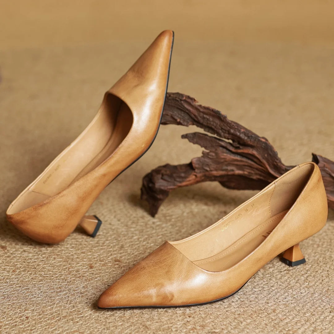 Mirelle Genuine Leather Heels