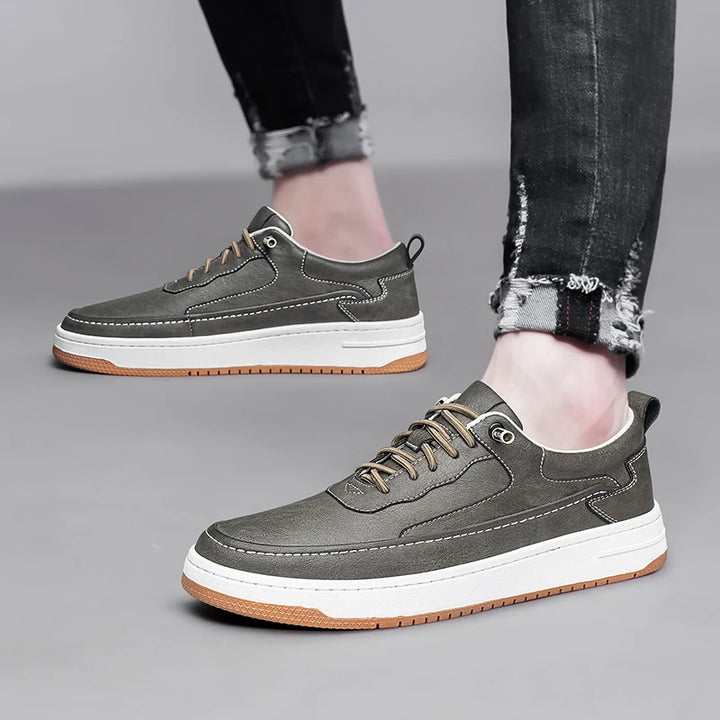 Cooper One Leather Shoes - Redwood Main