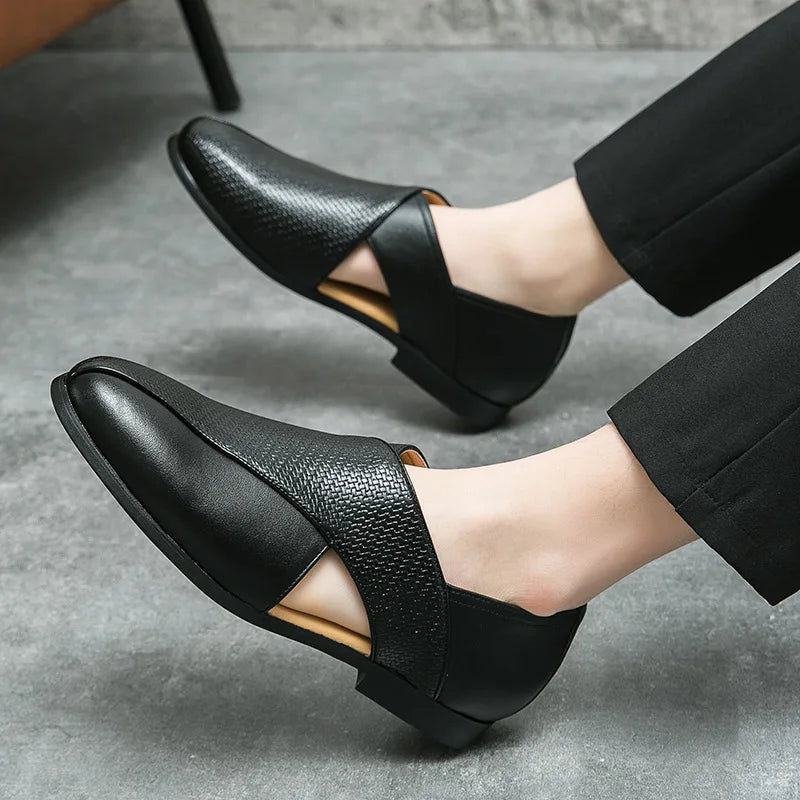 Silvano Genuine Leather Loafers - Redwood Main