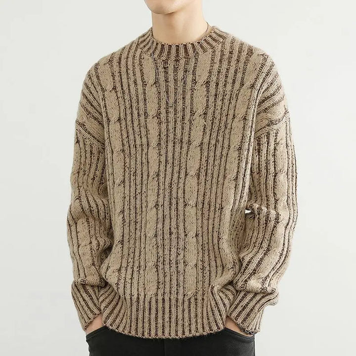 Vertical Comfort Sweater - Redwood Main