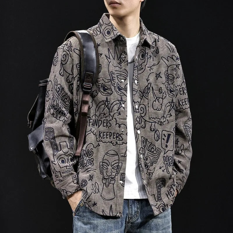 Artflow Graffiti Shirt - Redwood Main