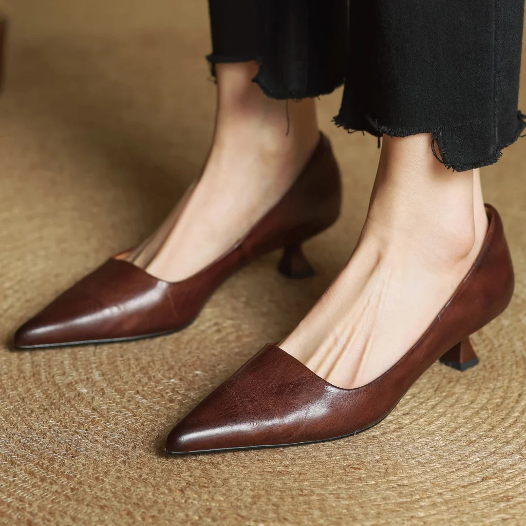 Mirelle Genuine Leather Heels