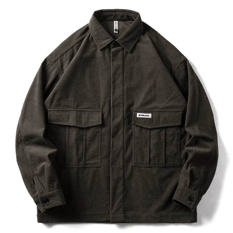 Outlander Waffle Shirt - Redwood Main