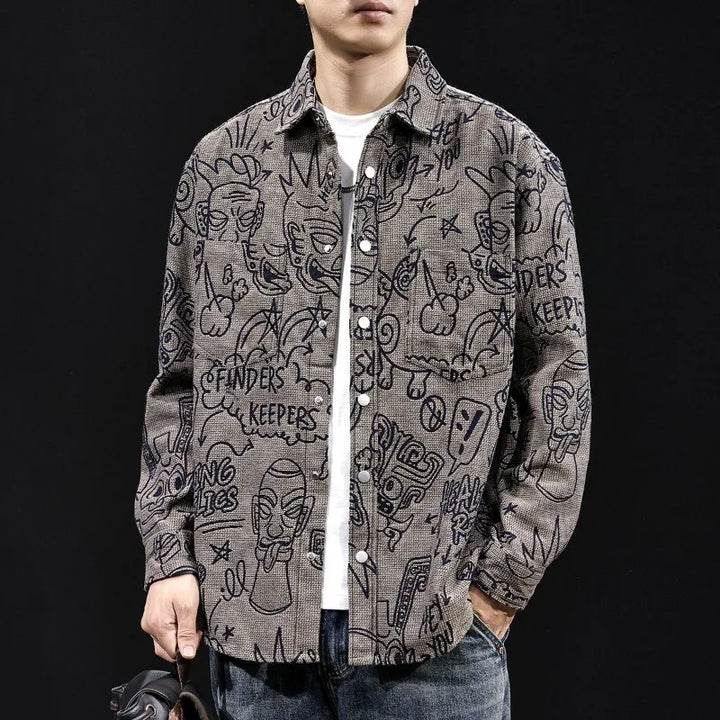 Artflow Graffiti Shirt - Redwood Main