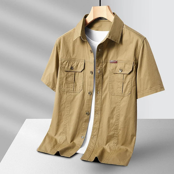 Bravark Cotton Shirt - Redwood Main