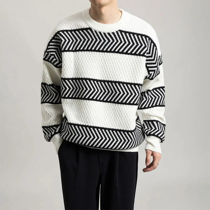 Chevron Flow Sweater - Redwood Main