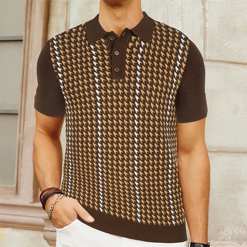 The Cromwell Vintage Polo - Redwood Main
