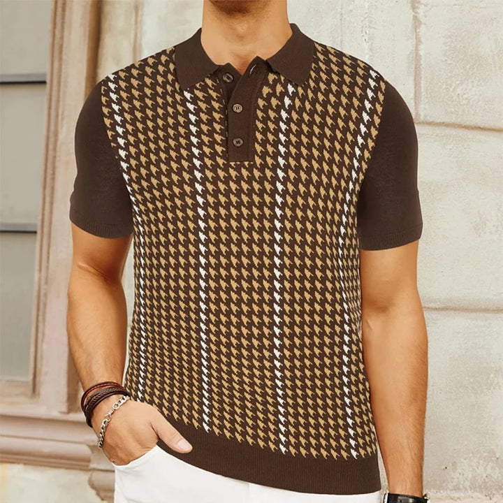 The Cromwell Vintage Polo - Redwood Main