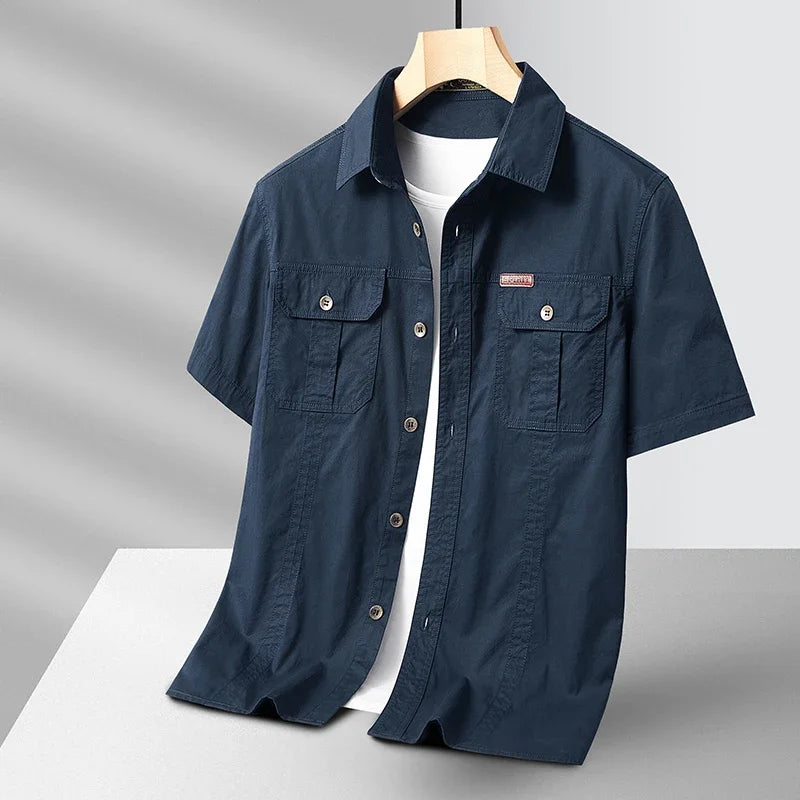Bravark Cotton Shirt - Redwood Main