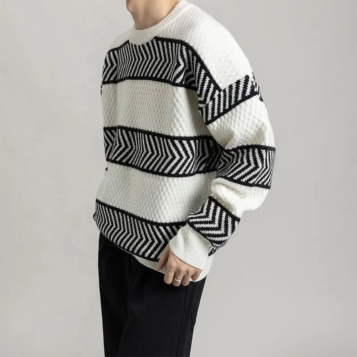 Chevron Flow Sweater - Redwood Main