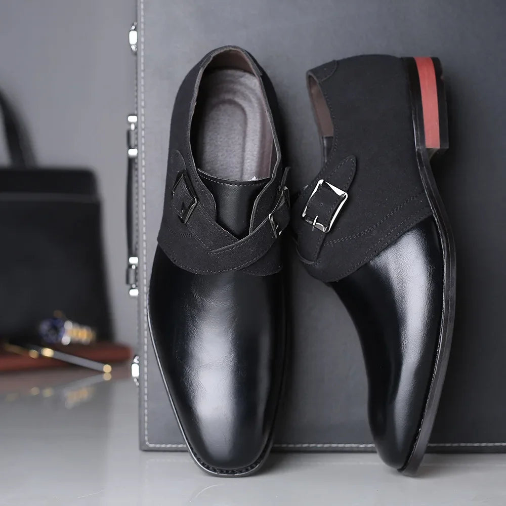 Saville Leather Shoes - Redwood Main