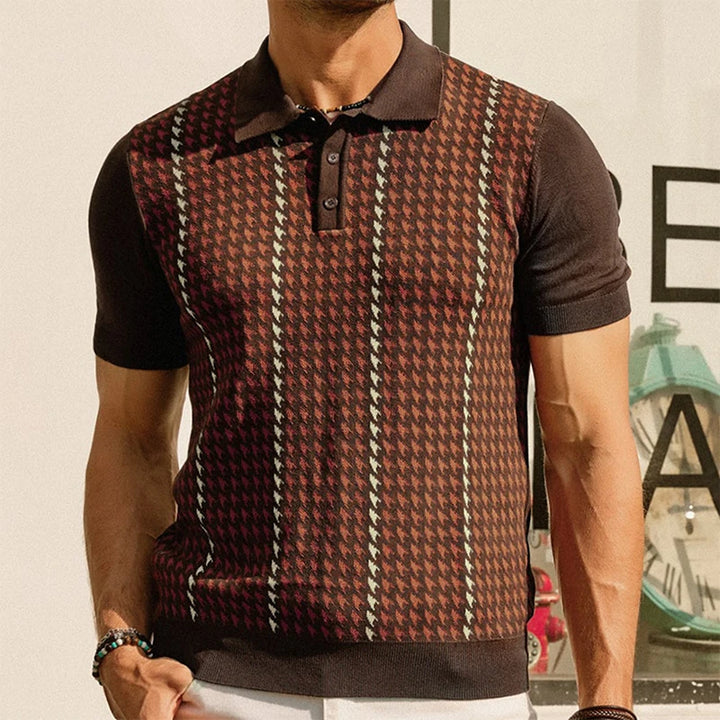 The Cromwell Vintage Polo - Redwood Main