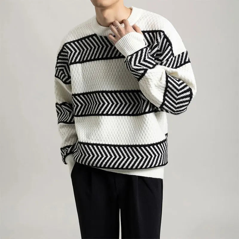 Chevron Flow Sweater - Redwood Main