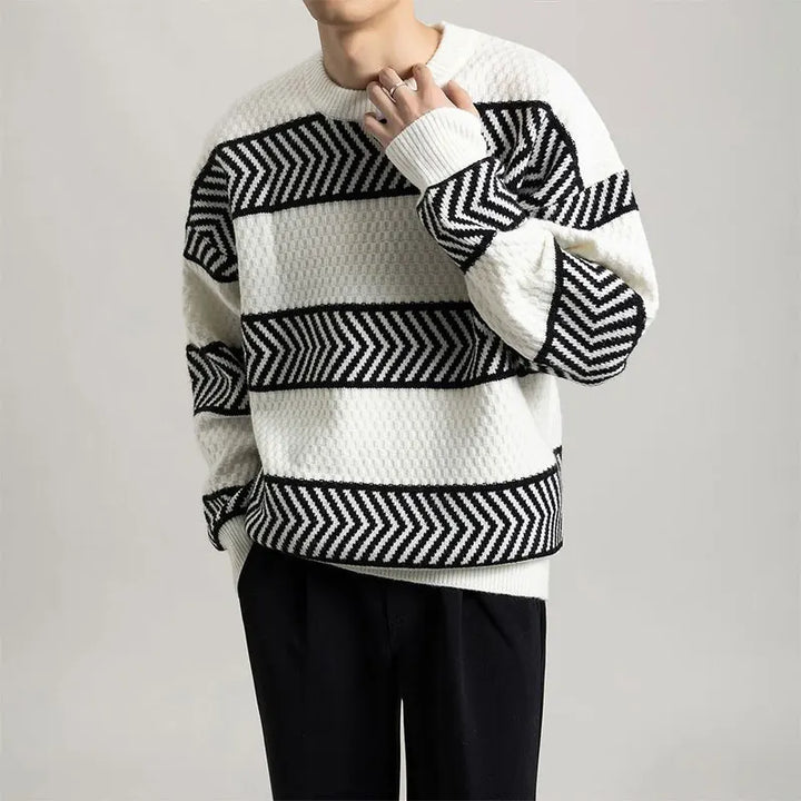 Chevron Flow Sweater - Redwood Main