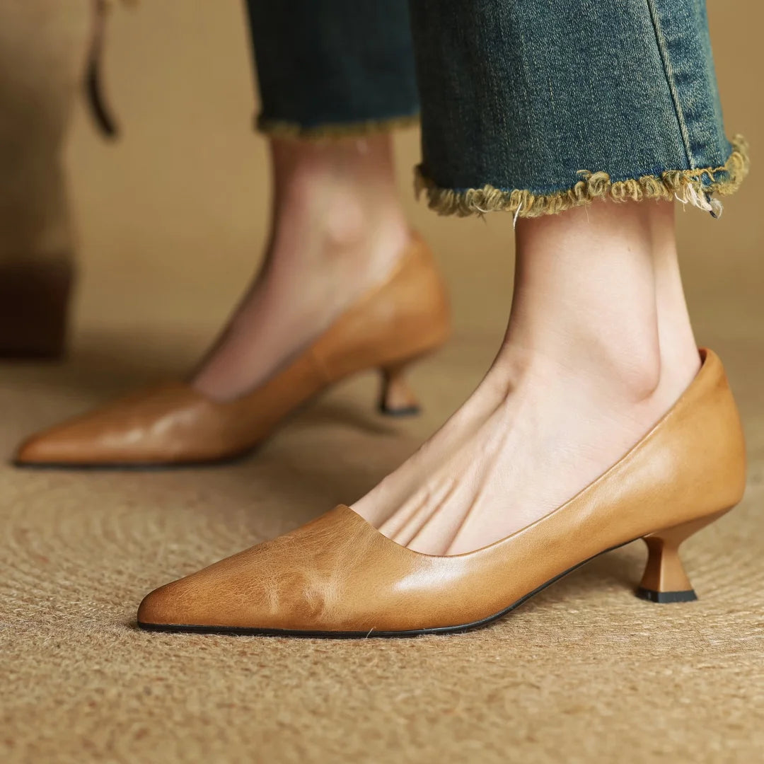 Mirelle Genuine Leather Heels