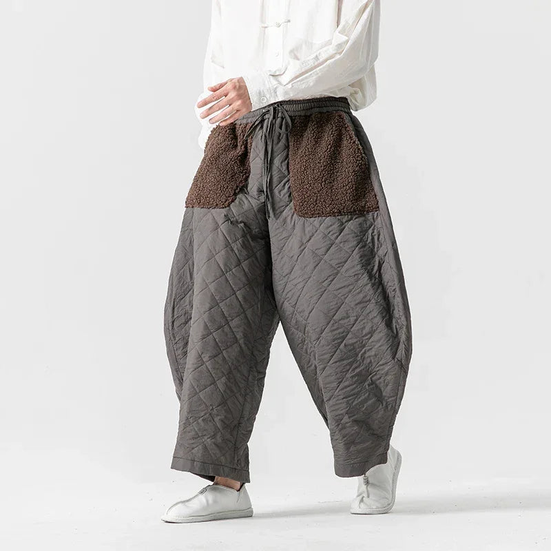 James Oversized Padded Pants - Redwood Main