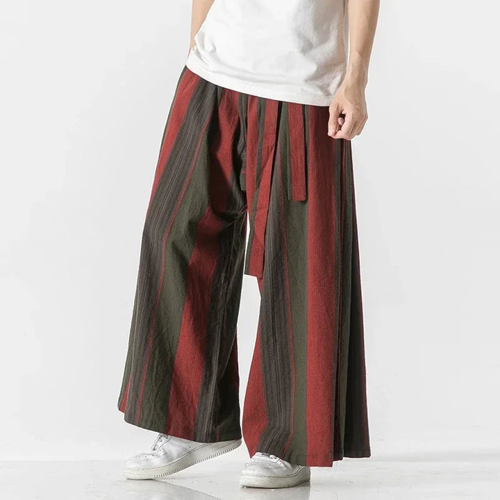 Swayline Cotton-Linen Pants - Redwood Main