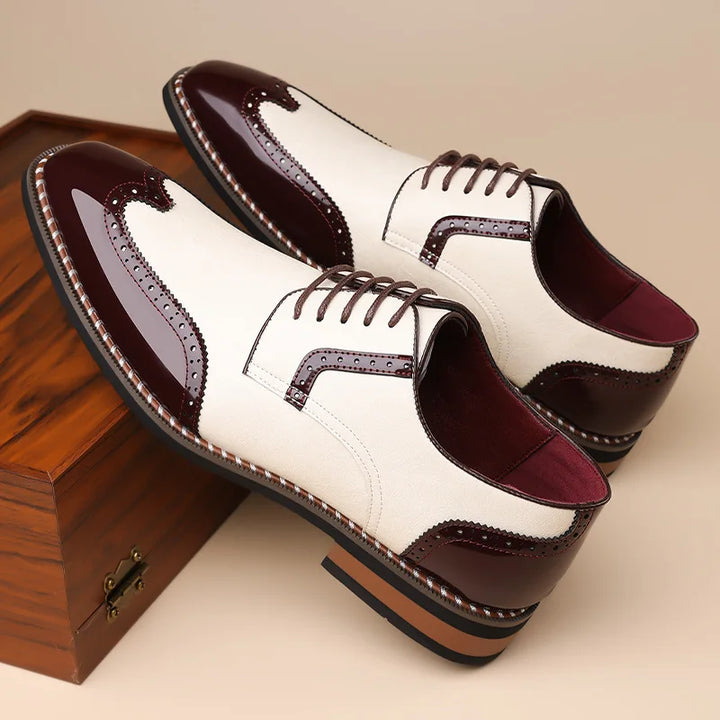 Elvaris Brogue Leather Shoes